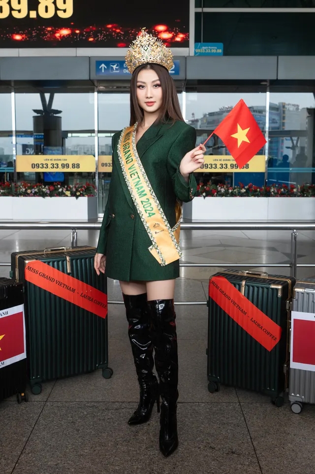 Quang Nam native departs for Miss Grand International 2024 in Cambodia